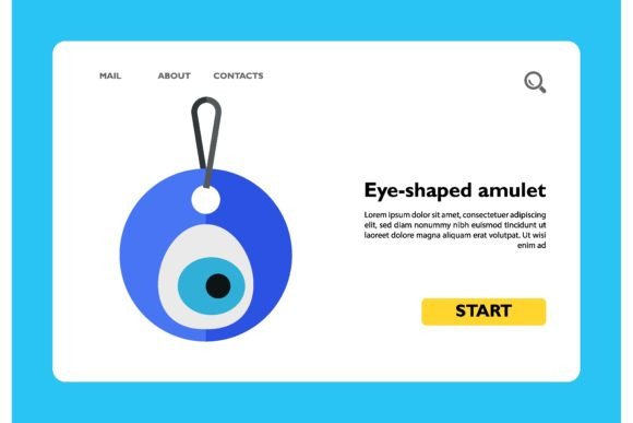 Download Icon of Blue Eye-shaped Amulet Nazar on - Shape Collection