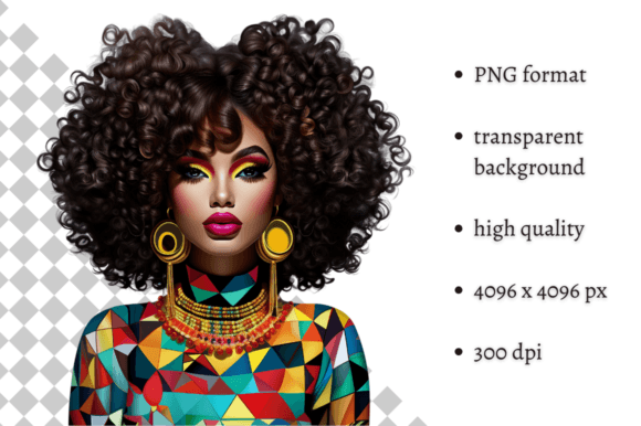 Download African American Ethnic Party Girl PNG - Africa Collection