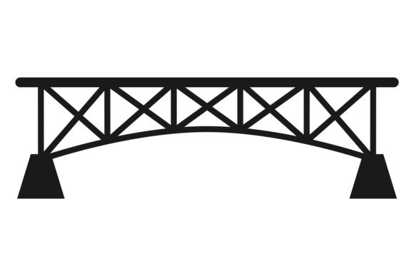 Download Black Bridge Shape Silhouette. Urban Con - Shape Collection